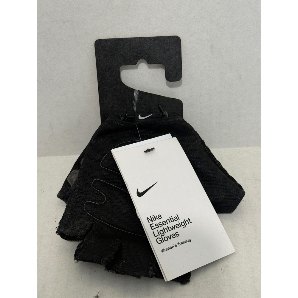 Nike Essential Lightweight Women Training Gloves L Black NWT Fingerless NL01-001